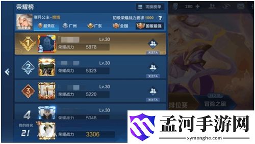 王者荣耀顶级荣耀称号怎么获得 要多少战力才能拿到