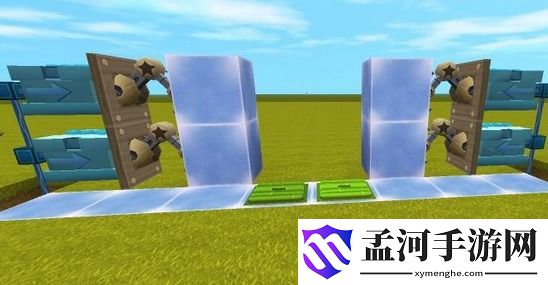 迷你世界全自动隔离门 怪物隔离门制作方法介绍(2)